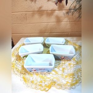 Vintage Christmas Set of 5 Mini Loaf Baking Pans